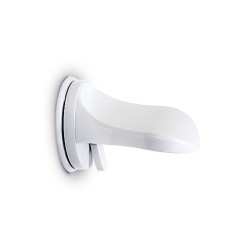 Single Locking Suction Foot Rest - White