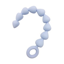Silicone Anal Shower Beads - Blue