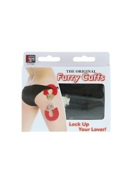 DREAM TOYS HANDCUFFS WITH PLUSH BLACK