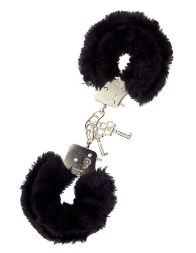 DREAM TOYS HANDCUFFS WITH PLUSH BLACK