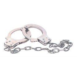 CHROME HANDCUFFS METAL HANDCUFFS W. KEY 2