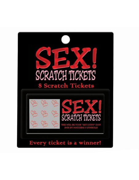 SEX! SCRATCH TICKETS