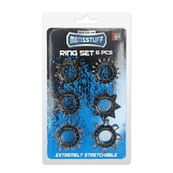 MENZSTUFF 6PC STRETCHABLE RING SET