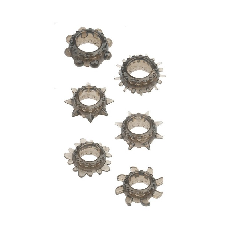 MENZSTUFF 6PC STRETCHABLE RING SET
