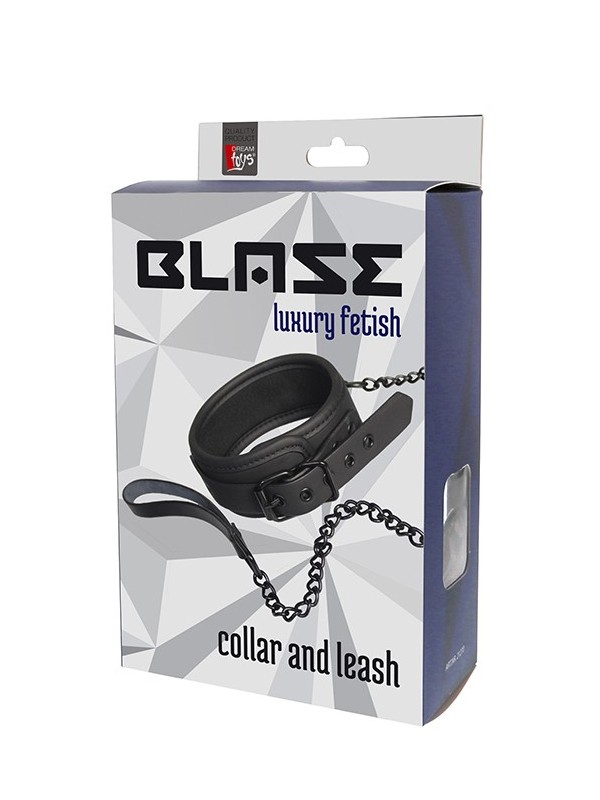 BLAZE COLLAR AND LEASH BLACK