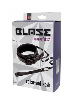 BLAZE COLLAR AND LEASH PURPLE