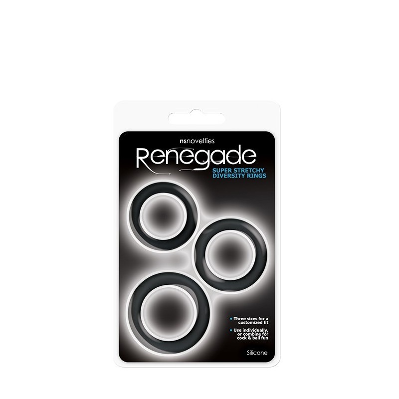 RENEGADE DIVERSITY RINGS BLACK