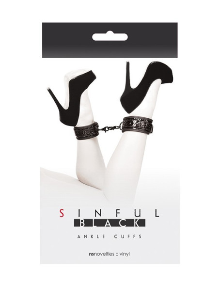 SINFUL BLACK ANKLE CUFFS