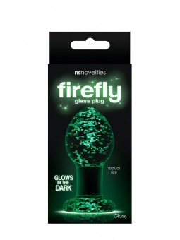 FIREFLY GLASS PLUG MEDIUM CLEAR