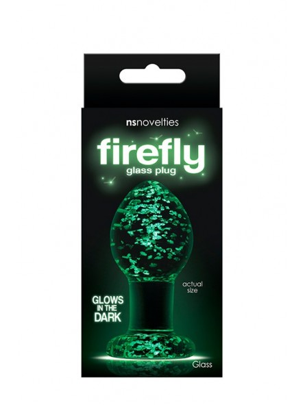 FIREFLY GLASS PLUG MEDIUM CLEAR