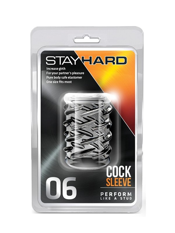 STAY HARD COCK SLEEVE 06 CLEAR
