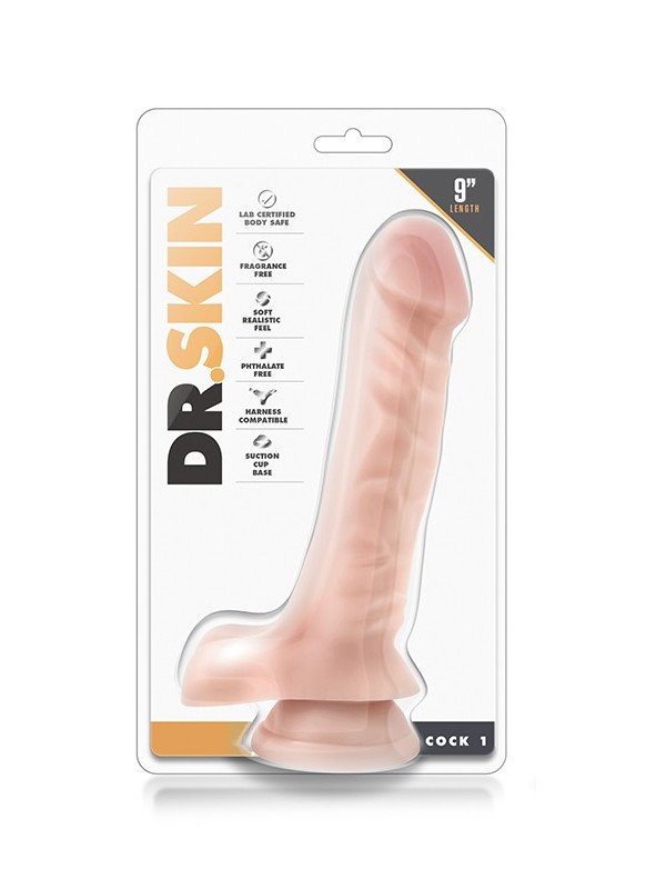 DR. SKIN COCK 9 INCH COCK 1 BEIGE