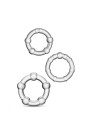 STAY HARD BEADED COCKRINGS CLEAR