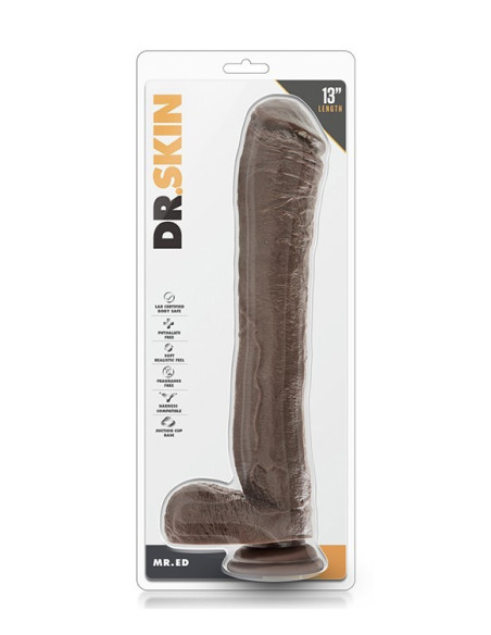 DR. SKIN MR. ED 13 INCH DILDO WITH BALLS