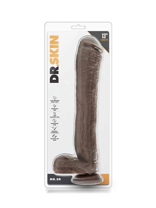 DR. SKIN MR. ED 13 INCH DILDO WITH BALLS