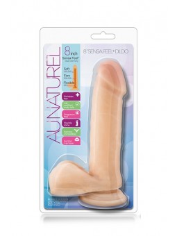 AU NATUREL 8 INCH SENSA FEEL DILDO BEIGE