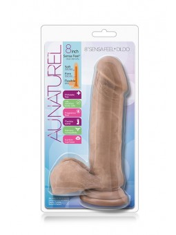 AU NATUREL 8 INCH SENSA FEEL DILDO LATIN