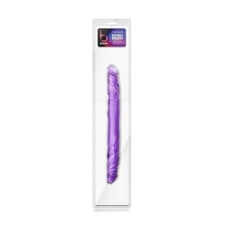 B YOURS 14 INCH DOUBLE DILDO PURPLE
