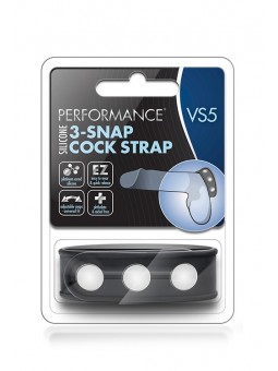 PERFORMANCE VS5 3 SNAP COCK STRAP BLACK