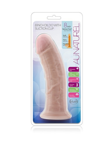 AU NATURAL 8 INCH DILDO VANILLA