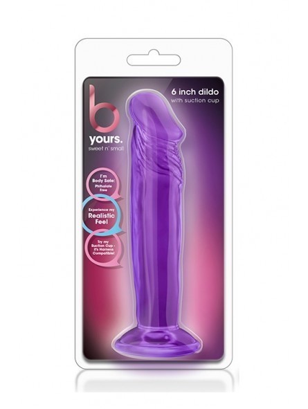 B YOURS SWEET N SMALL 6 INCH DILDO PURPL