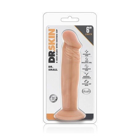DR. SKIN DR SMALL 6 INCH DILDO VANILLA