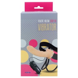REALISTIC HOLLOW STRAP ON VIBRATOR 8 INC