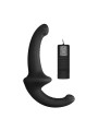 Vibrating Silicone Strapless Strapon -Bl