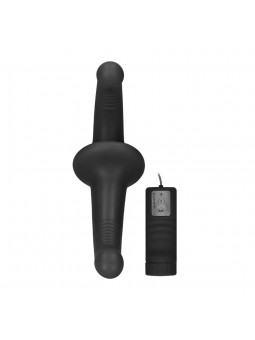 Vibrating Silicone Strapless Strapon -Bl