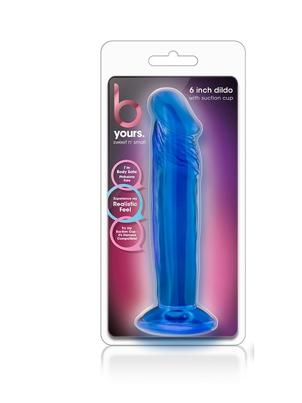 B YOURS SWEET N SMALL 6 INCH DILDO BLUE