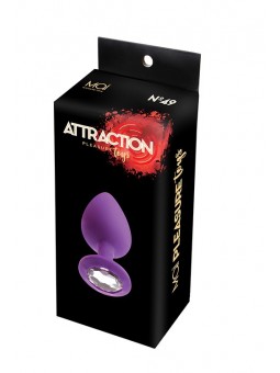 MAI No.49 ANAL PLUG WITH STONE L PURPLE