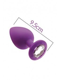 MAI No.49 ANAL PLUG WITH STONE L PURPLE