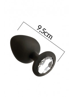 MAI No.49 ANAL PLUG WITH STONE L BLACK