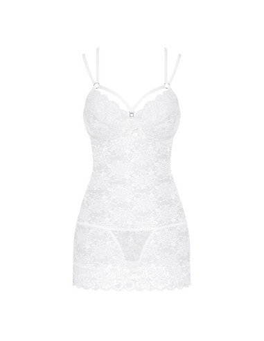 860-CHE chemise & thong white