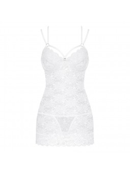 860-CHE chemise & thong white