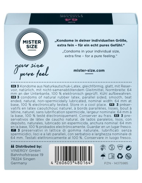 Mister Size 64mm pack of 3 acquista online su Porky's Store