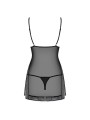 862-CHE-1 chemise & thong black