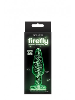 FIREFLY GLASS TAPERED PLUG MEDIUM CLEAR