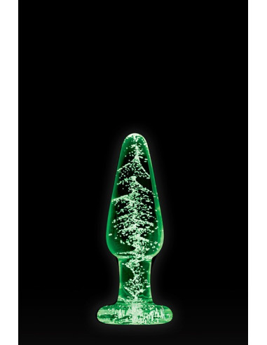 FIREFLY GLASS TAPERED PLUG MEDIUM CLEAR