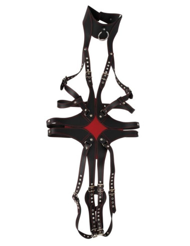 Leather Harness red SM acquista online su Porky's Store