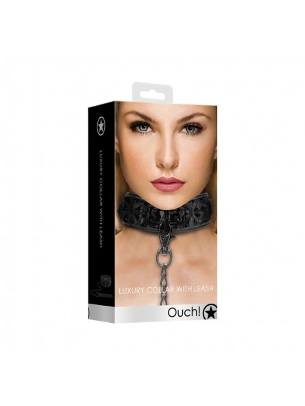 Luxury Collar with Leash - Black Luxury Collar with Leash - Black