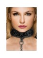 Luxury Collar with Leash - Black