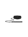 Luxury Collar with Leash - Black