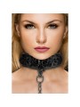 Luxury Collar with Leash - Black