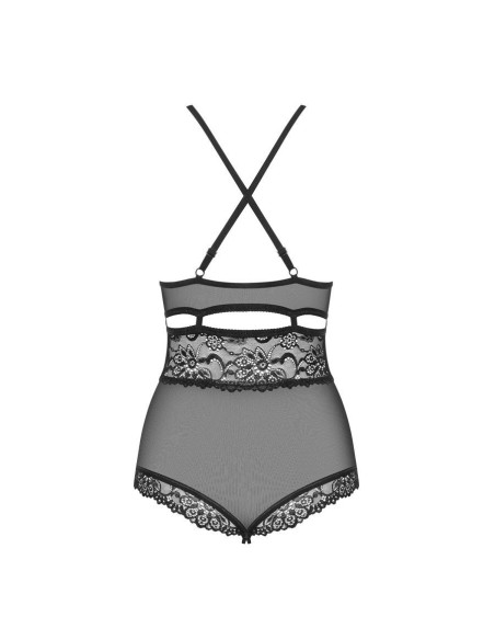 838-TED-1 teddy opencrotch black