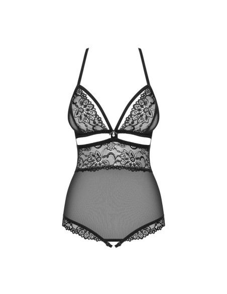 838-TED-1 teddy opencrotch black