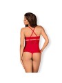 838-TED-3 teddy opencrotch red