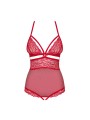 838-TED-3 teddy opencrotch red