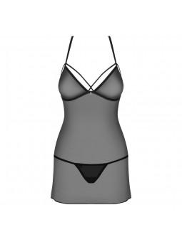 875-CHE-1 chemise & thong black