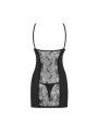 Heartina chemise & thong black